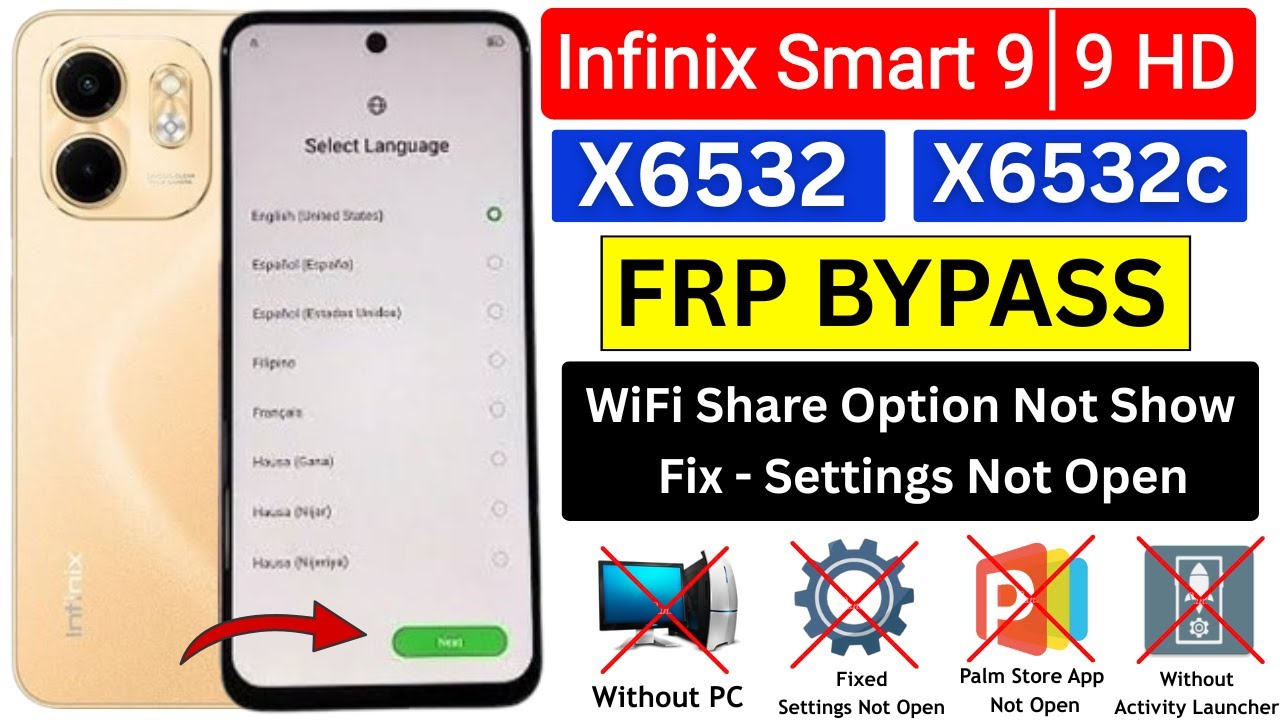 Unlocking Secrets: How to Bypass Google FRP on Infinix Smart 9 & 9 HD with Android 14! Unlocking Secrets: How to Bypass Google FRP on Infinix Smart 9 & 9 HD with Android 14!