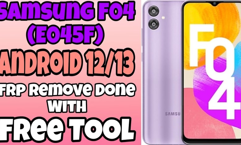 Samsung F04 (E045F) Frp Remove Done With Free Tool Samsung F04 (E045F) Frp Remove Done With Free Tool