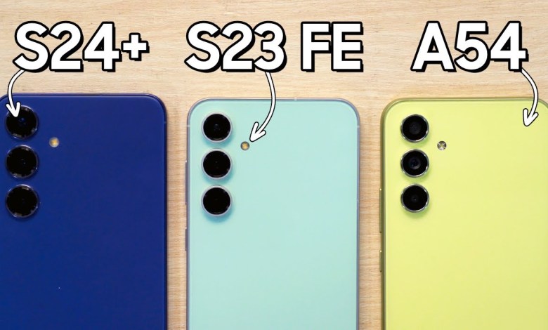 Galaxy S24+ vs Galaxy S23 FE vs Galaxy A54 ¿Que Galaxy S24+ vs Galaxy S23 FE vs Galaxy A54 ¿Que