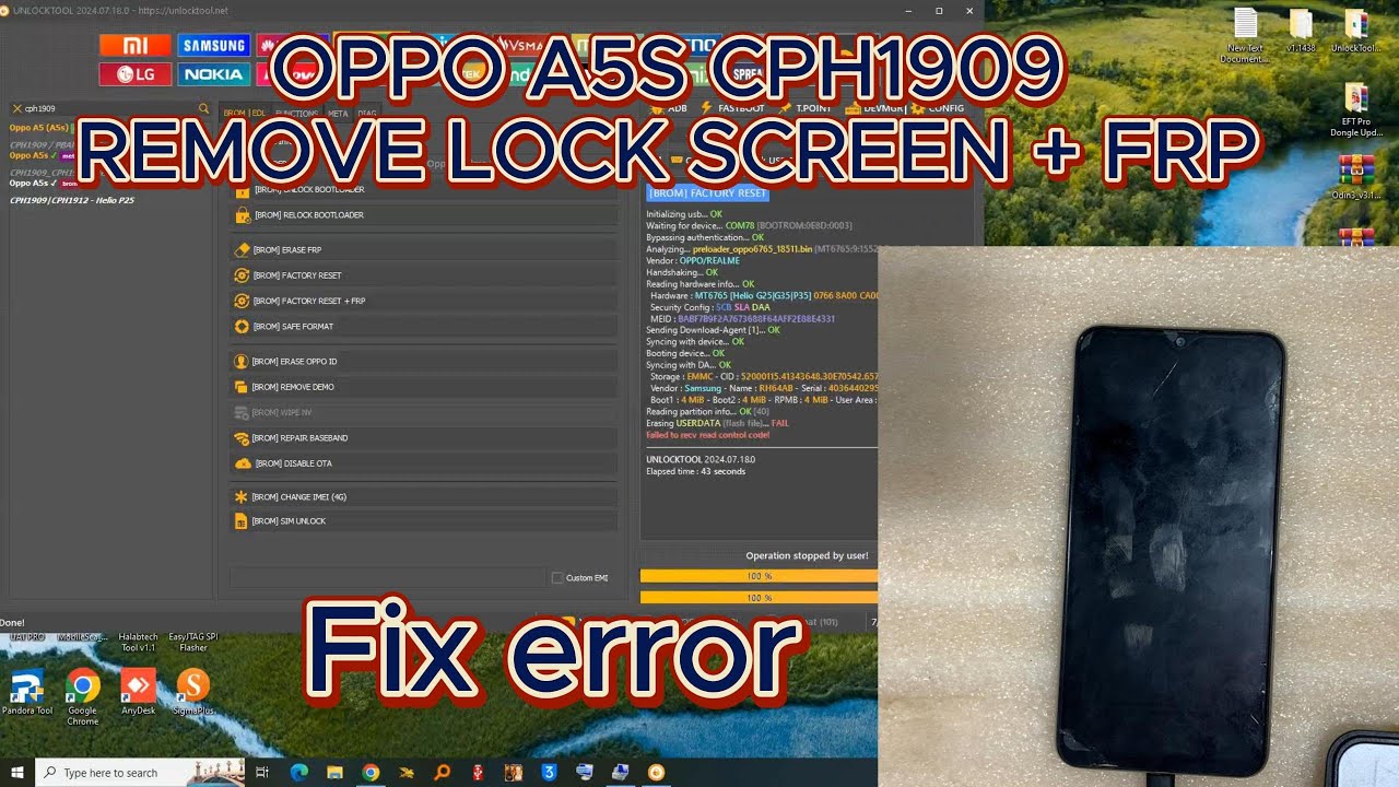 Hard Reset Not Work Oppo A5S CPH1909 Lock Screen And Hard Reset Not Work Oppo A5S CPH1909 Lock Screen And