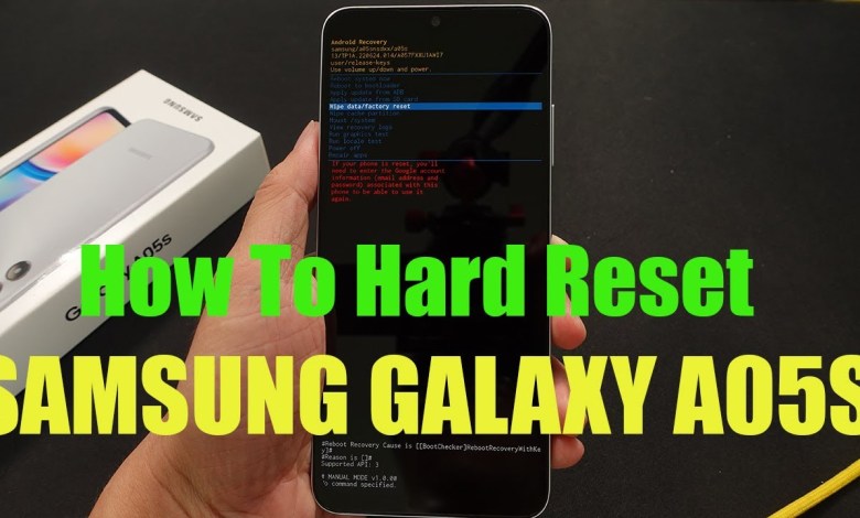 How To Hard Reset Samsung Galaxy A05S How To Hard Reset Samsung Galaxy A05S