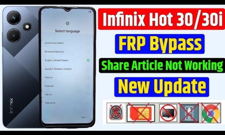 Unlock the Secrets: Infinix HOT 30/30i FRP Bypass and Google Account Solutions! Unlock the Secrets: Infinix HOT 30/30i FRP Bypass and Google Account Solutions!