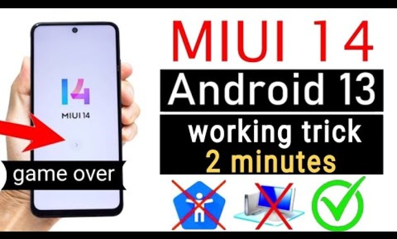 MIUI 14 FRP Bypass new trick / just 2 minutes game MIUI 14 FRP Bypass new trick / just 2 minutes game