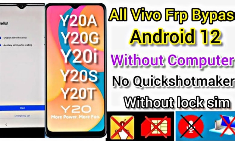 VIVO Y20 FRP Bypass Android 12 Vivo VIVO Y20 FRP Bypass Android 12 Vivo