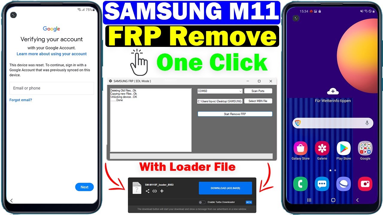 Samsung Galaxy M11 FRP Bypass || Google Account Samsung Galaxy M11 FRP Bypass || Google Account
