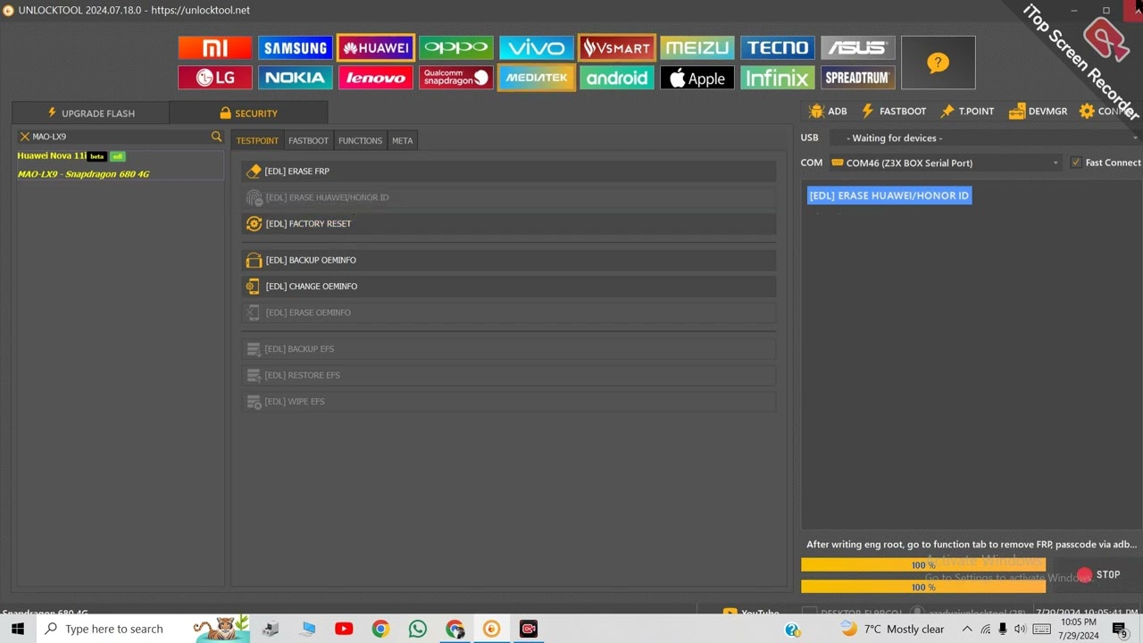 Huawei Nova 11i MAO-LX9 Huawei ID remove via UNLOCK Huawei Nova 11i MAO-LX9 Huawei ID remove via UNLOCK
