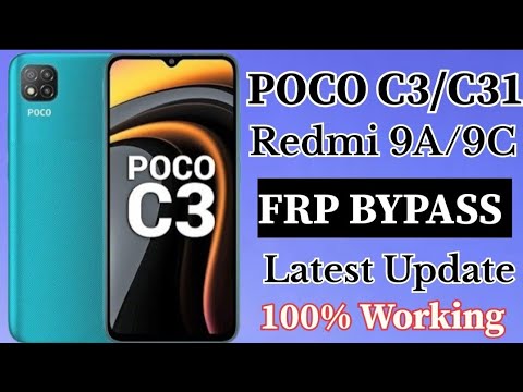POCO C3/Redmi 9A || FRP BYPASS || Latest Update New POCO C3/Redmi 9A || FRP BYPASS || Latest Update New