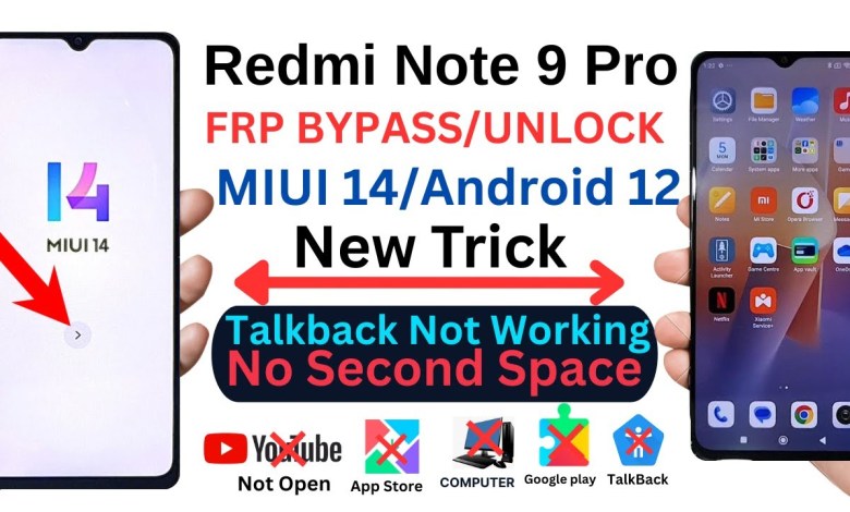 Unlocking Secrets: How to Bypass Google/FRP on the Redmi Note 9 Pro Running MIUI 14 and Android 12! Unlocking Secrets: How to Bypass Google/FRP on the Redmi Note 9 Pro Running MIUI 14 and Android 12!
