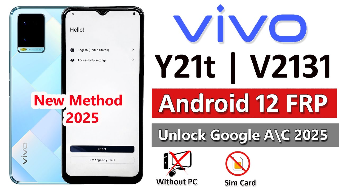 Unlock Google FRP on Vivo Y21T running Android 12 Unlock Google FRP on Vivo Y21T running Android 12
