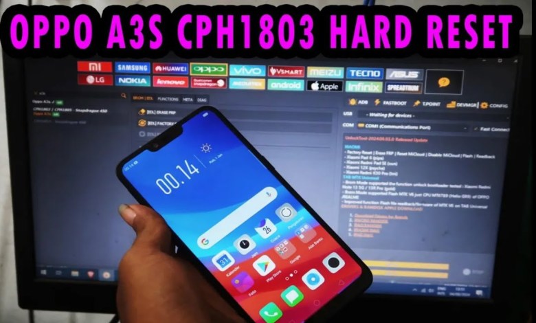 OPPO A3S CPH1803 HARD RESET AND ERASING FRP UNLOCK OPPO A3S CPH1803 HARD RESET AND ERASING FRP UNLOCK