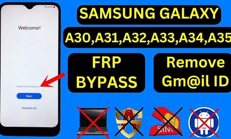All Samsung A30,A31,A32,A33,A34,A35 FRP Bypass All Samsung A30,A31,A32,A33,A34,A35 FRP Bypass