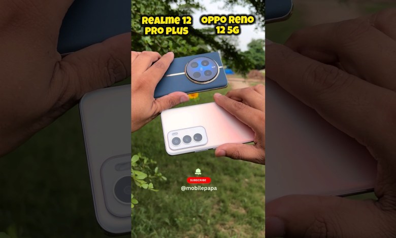 Realme 12 Pro Plus 5g vs Oppo Reno 12 5g #shorts Realme 12 Pro Plus 5g vs Oppo Reno 12 5g #shorts