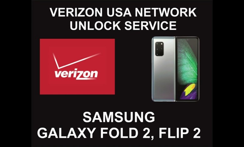 Verizon USA Samsung Unlock Service, Samsung Z Fold 2, Z Verizon USA Samsung Unlock Service, Samsung Z Fold 2, Z