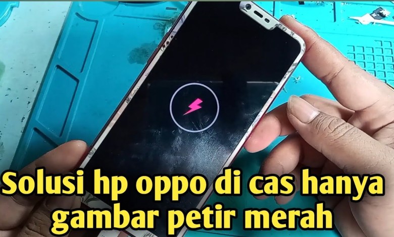 How to fix the Oppo A3s cellphone with a lightning logo image How to fix the Oppo A3s cellphone with a lightning logo image