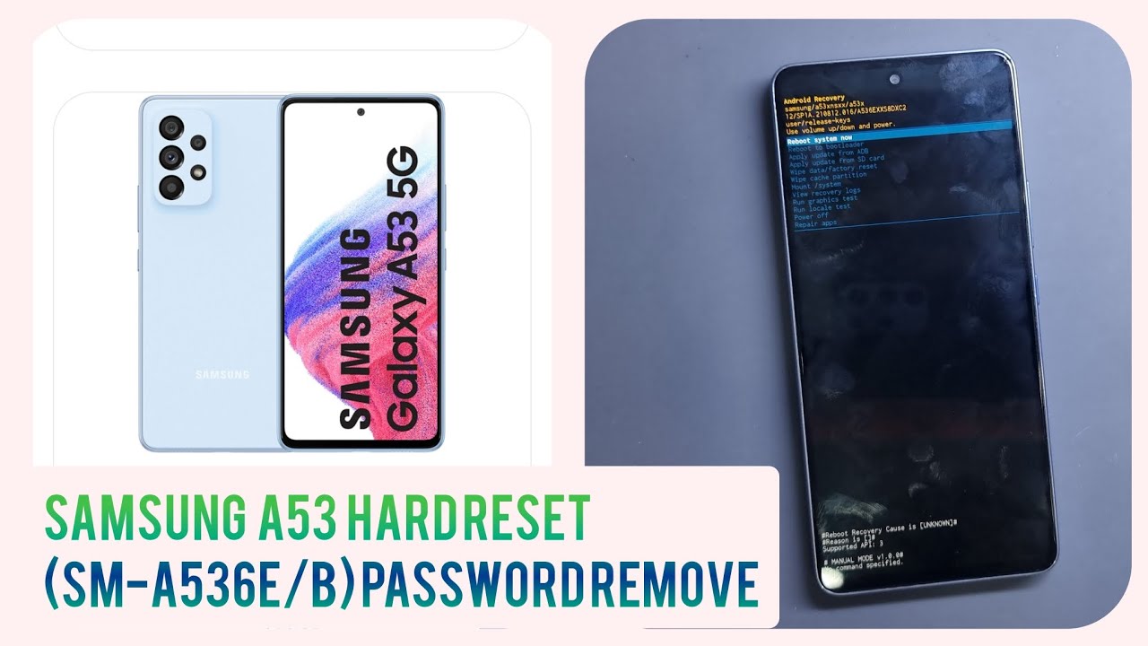 Samsung Galaxy A53 Hard reset | How to factory reset Samsung Galaxy A53 Hard reset | How to factory reset