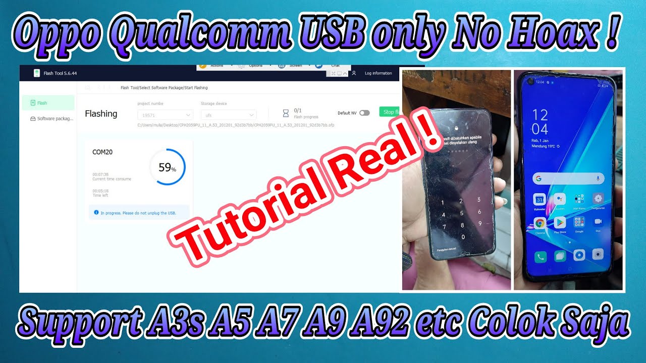 Unlock Pascode & Frp Oppo Qualqom Usb Only ( Tanpa Unlock Pascode & Frp Oppo Qualqom Usb Only ( Tanpa