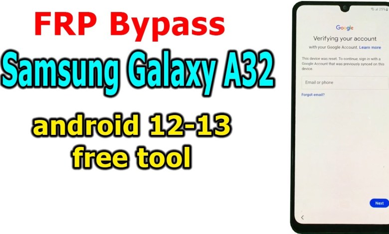 FRP Bypass Google Account Lock Samsung Galaxy A32 FRP Bypass Google Account Lock Samsung Galaxy A32