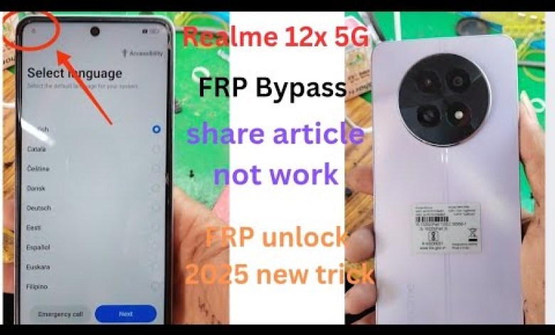 Unlocking Secrets: How to Bypass Google Account on Realme 12x 5G Without a PC! Unlocking Secrets: How to Bypass Google Account on Realme 12x 5G Without a PC!
