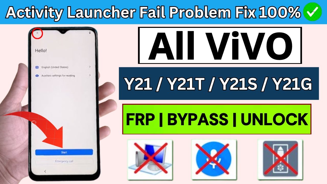 ViVO Y21/Y21S/Y21G/Y21T Frp Bypass/Unlock | Without PC ViVO Y21/Y21S/Y21G/Y21T Frp Bypass/Unlock | Without PC