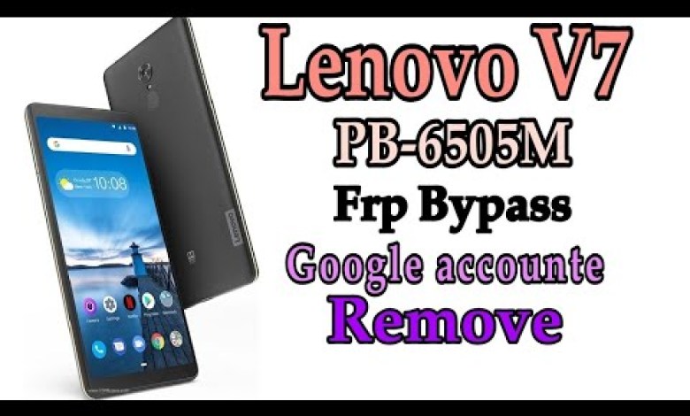 Lenovo Tab V7 PB 6505M Frp bypass google account Lenovo Tab V7 PB 6505M Frp bypass google account