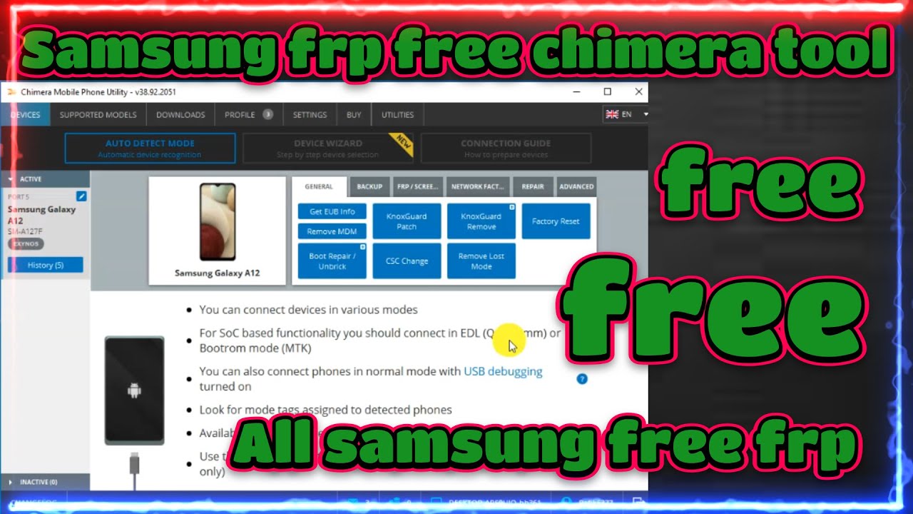 Samsung frp free chimera tool | Reset FRP Lock/ FRP Samsung frp free chimera tool | Reset FRP Lock/ FRP