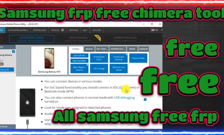 Samsung frp free chimera tool | Reset FRP Lock/ FRP Samsung frp free chimera tool | Reset FRP Lock/ FRP