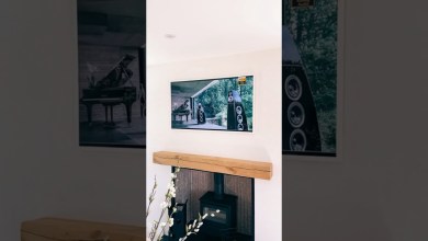 Hidden TV on chimney breast! #samsung #theframe Hidden TV on chimney breast! #samsung #theframe