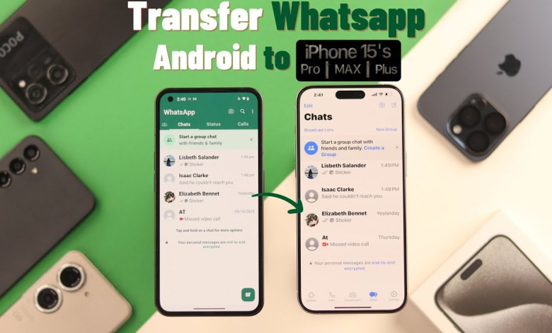 Transfer WhatsApp From Android To New iPhone 15! Transfer WhatsApp From Android To New iPhone 15!