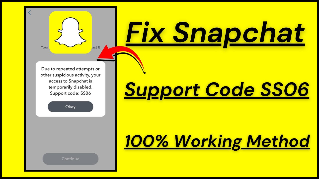 How to Fix Snapchat Support Code SS06 on iPhone How to Fix Snapchat Support Code SS06 on iPhone