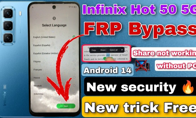 Is it still possible to bypass FRP on the Infinix Hot 50 5G? Android users share their experiences on how to make it work! Is it still possible to bypass FRP on the Infinix Hot 50 5G? Android users share their experiences on how to make it work!
