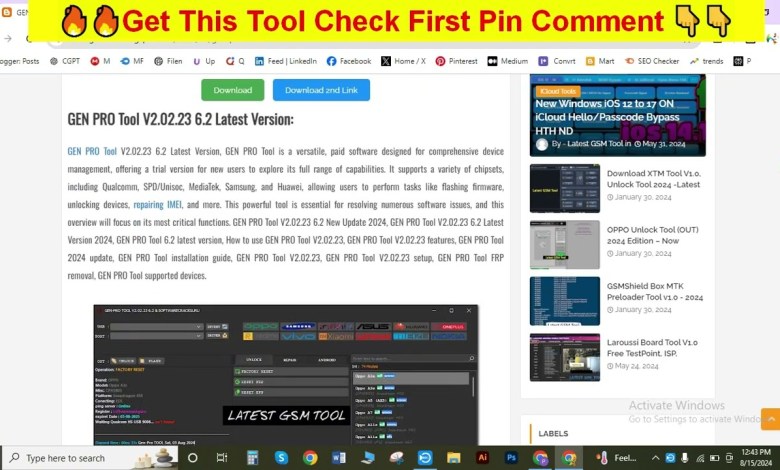 GEN PRO Tool V2.02.23 6.2 Latest Version | Oppo, GEN PRO Tool V2.02.23 6.2 Latest Version | Oppo,
