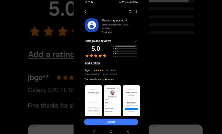 Samsung Account Update | #samsung #shorts Samsung Account Update | #samsung #shorts