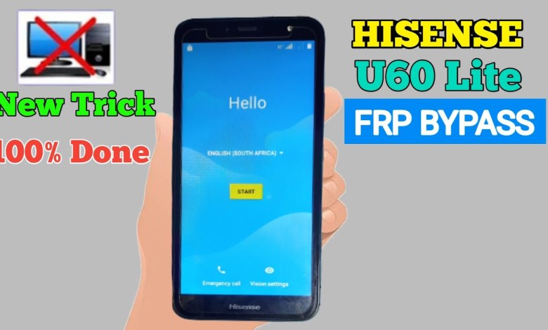 hisense u60 lite frp bypass without pc || All Hisense hisense u60 lite frp bypass without pc || All Hisense
