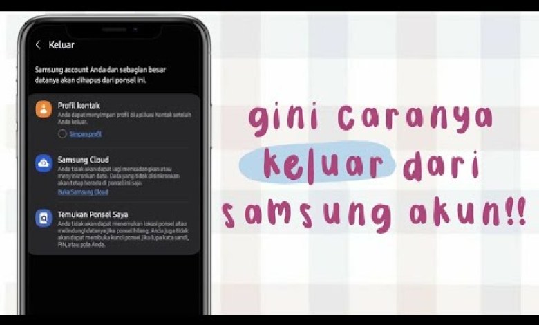 How to log out of Samsung account on Samsung A03 cellphone How to log out of Samsung account on Samsung A03 cellphone