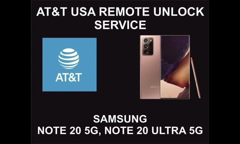 AT&T USA Remote Unlock Service, Samsung Note 20, Note AT&T USA Remote Unlock Service, Samsung Note 20, Note
