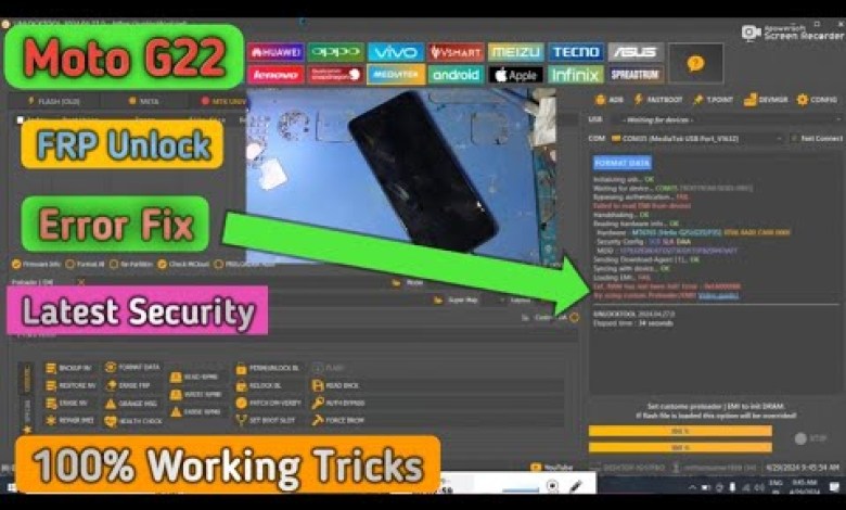 Moto G22 FRP Unlock By Unlock Tool || Moto G22 FRP Moto G22 FRP Unlock By Unlock Tool || Moto G22 FRP