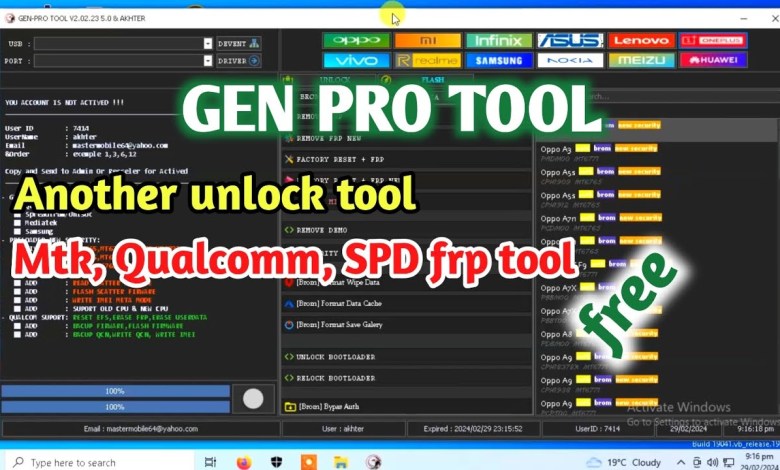 GEN_PRO_TOOL Best free unkock tool 2024 | oppo, vivo, GEN_PRO_TOOL Best free unkock tool 2024 | oppo, vivo,