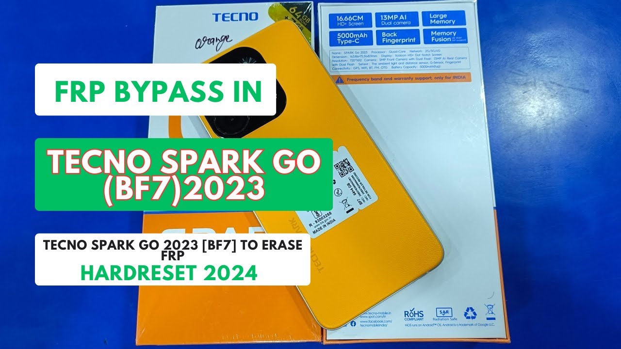 FRP BYPASS|REMOVE IN TECNO SPARK GO 2023|TECNO BF7 FRP BYPASS|REMOVE IN TECNO SPARK GO 2023|TECNO BF7