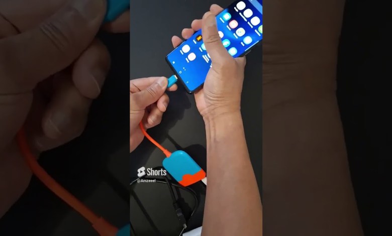 Cast phone to TV with USB C to HDMI #shorts Cast phone to TV with USB C to HDMI #shorts