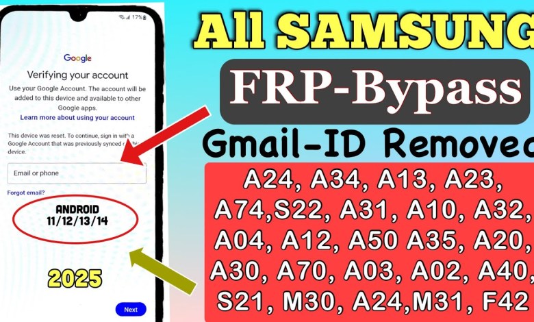 Unlocking Secrets: The Ultimate Guide to All Samsung Models FRP Bypass 2025! Unlocking Secrets: The Ultimate Guide to All Samsung Models FRP Bypass 2025!