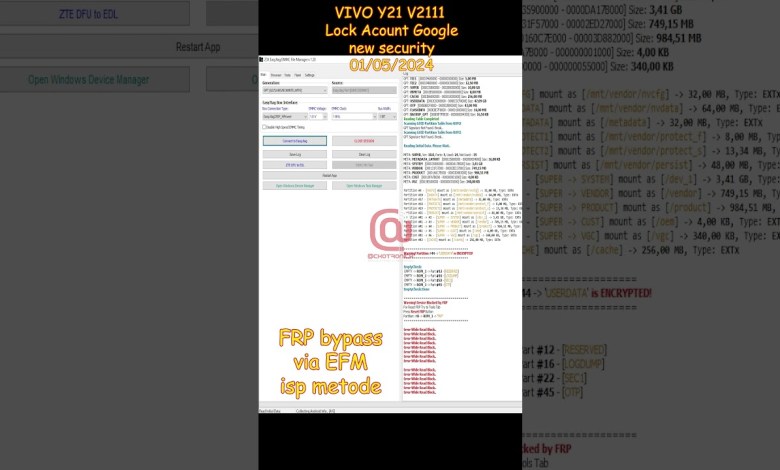 bypass frp new security device vivo y21 v2111 via EMMC bypass frp new security device vivo y21 v2111 via EMMC