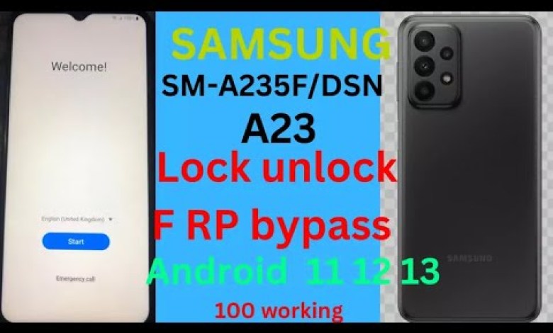 Samsung a23 FRP Bypass Android 13 |Samsung A235F Samsung a23 FRP Bypass Android 13 |Samsung A235F