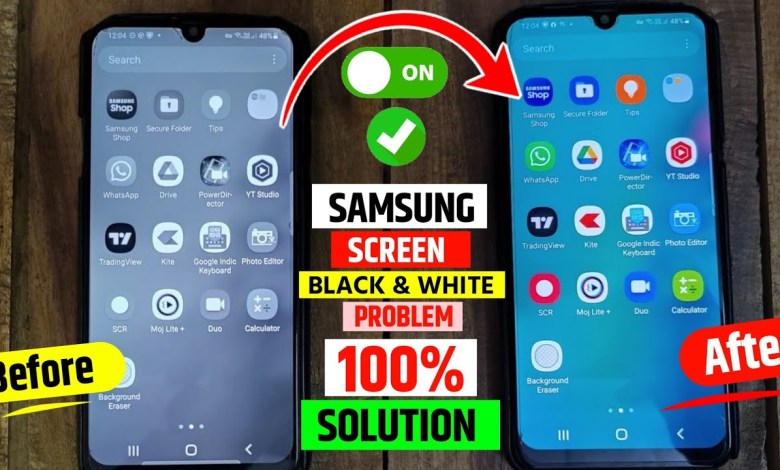 Samsung Display Block & White Problem Solved | Samsung Display Block & White Problem Solved |