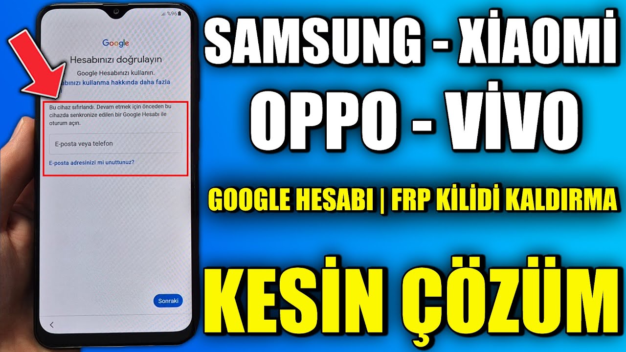 Samsung/Xiaomi/Redmi/Oppo/Vivo Google Gmail Hesabı Samsung/Xiaomi/Redmi/Oppo/Vivo Google Gmail Hesabı