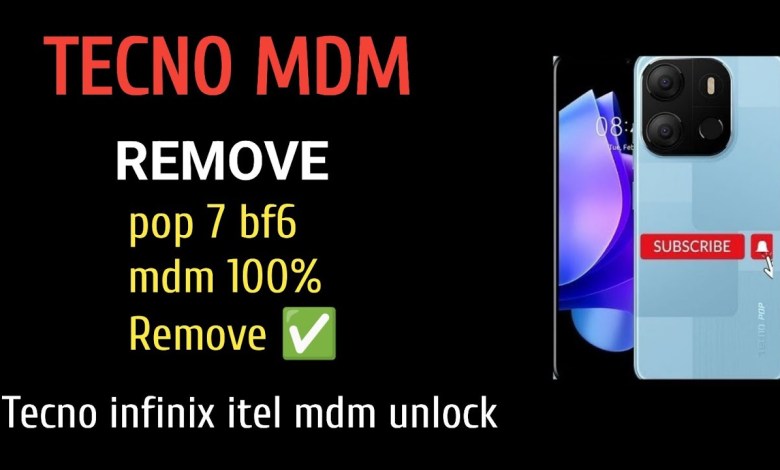 HOW TO REMOVE MDM TECNO POP 7 BF6 MDM LOCK REMOVE HOW TO REMOVE MDM TECNO POP 7 BF6 MDM LOCK REMOVE