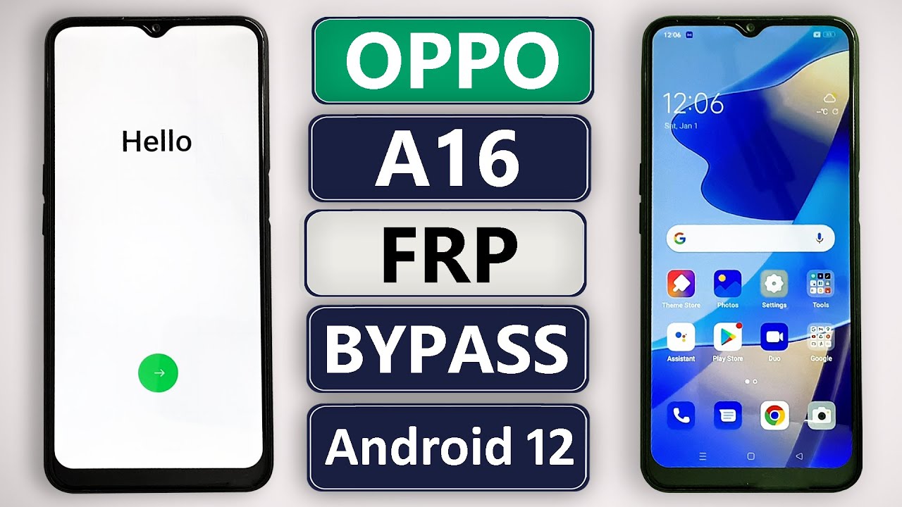 OPPO A16 FRP/Gmail Account Bypass Android 12 (Without OPPO A16 FRP/Gmail Account Bypass Android 12 (Without
