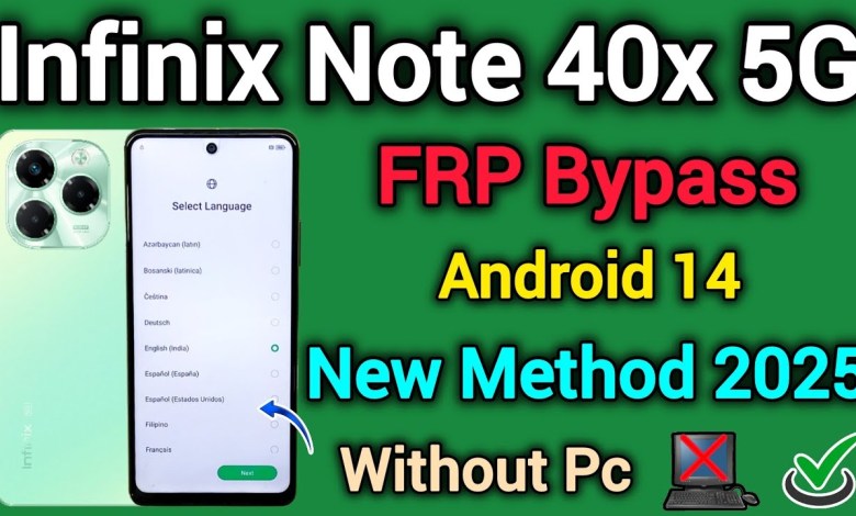 Unlocking Secrets: How to Bypass FRP on Infinix Note 40x 5G (X6838) with Android 14! Unlocking Secrets: How to Bypass FRP on Infinix Note 40x 5G (X6838) with Android 14!