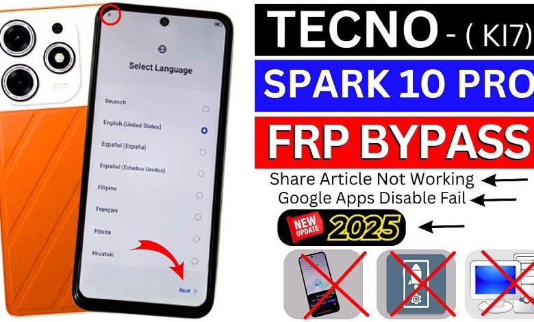 Unlocking Secrets: How to Bypass FRP on the Tecno Spark 10 Pro (KL7) Running Android 14 – No Tricks Needed! Unlocking Secrets: How to Bypass FRP on the Tecno Spark 10 Pro (KL7) Running Android 14 – No Tricks Needed!