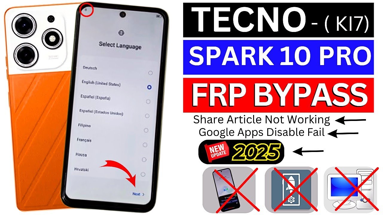 Unlocking Secrets: How to Bypass FRP on the Tecno Spark 10 Pro (KL7) Running Android 14 – No Tricks Needed! Unlocking Secrets: How to Bypass FRP on the Tecno Spark 10 Pro (KL7) Running Android 14 – No Tricks Needed!