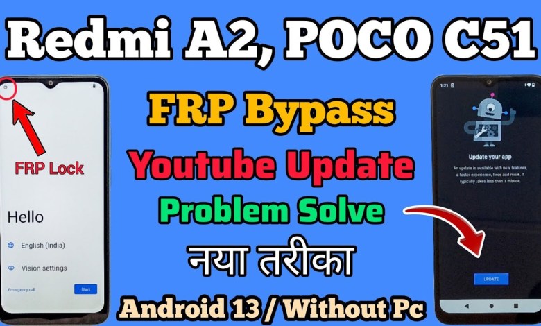 Youtube Update Problem Solution || Redmi A2 FRP Bypass Youtube Update Problem Solution || Redmi A2 FRP Bypass